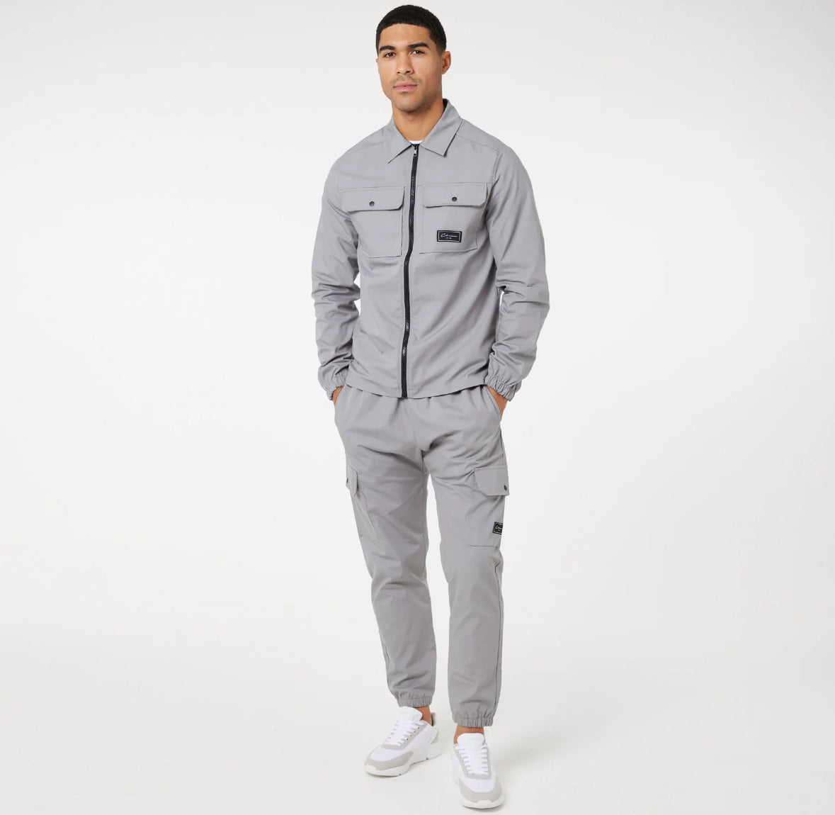 Utility overshirt | ice grey