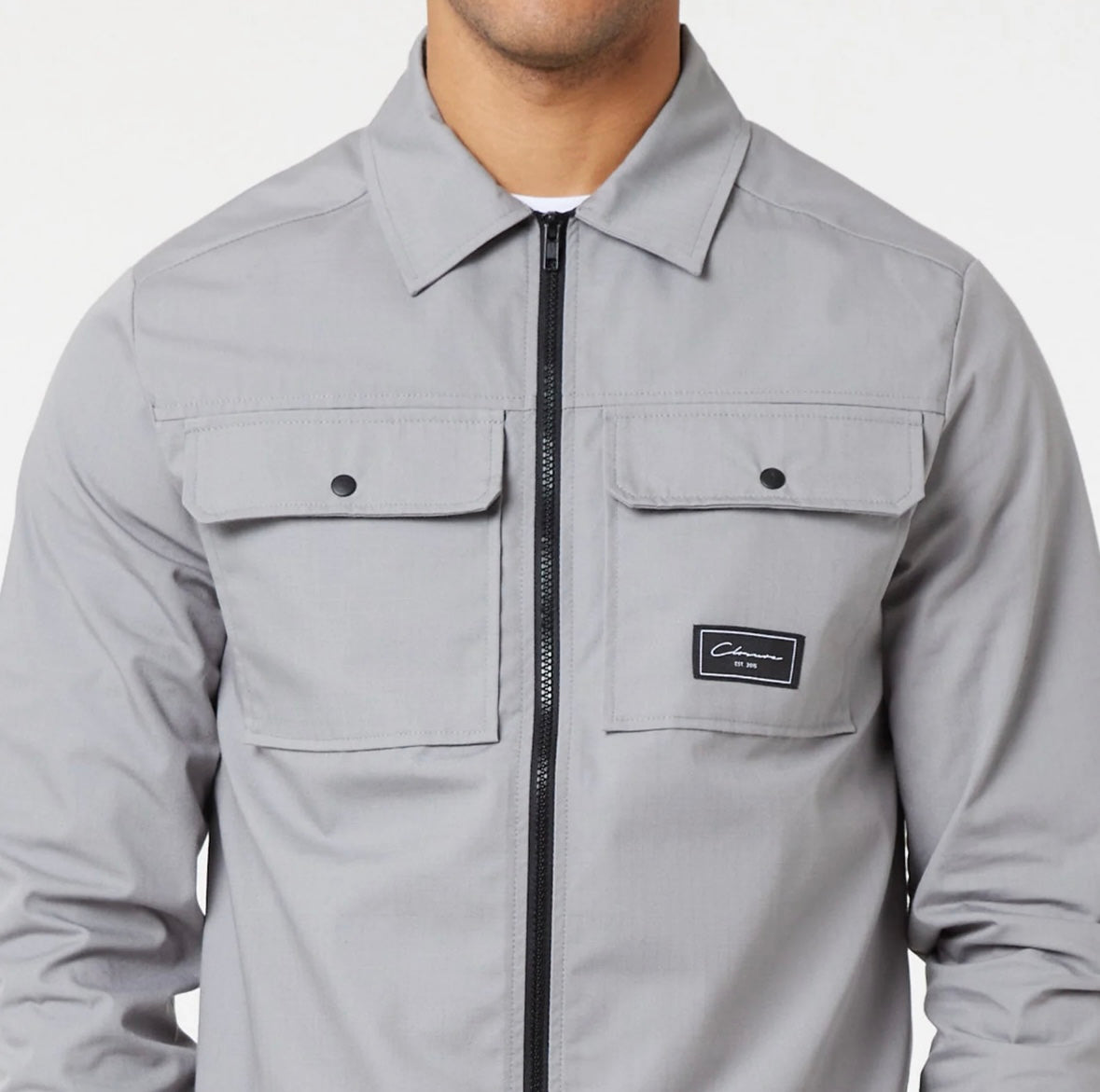 Utility overshirt | ice grey
