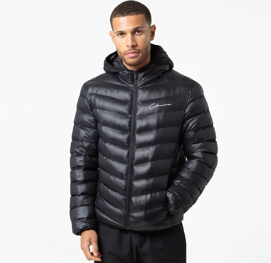 Slim puffer jacket | black