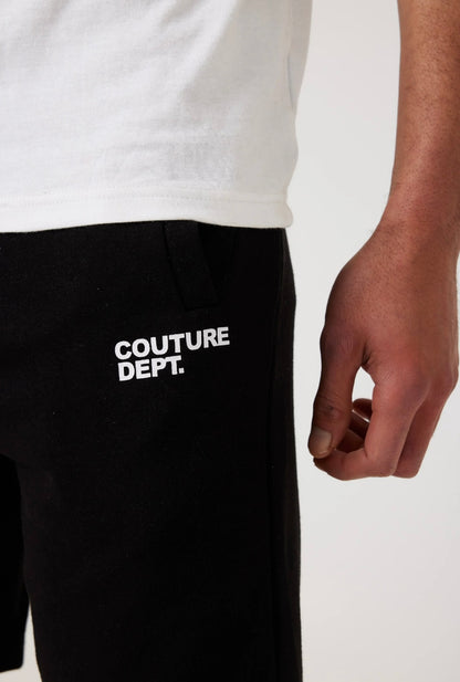 Osborne hoodie, T-shirt & short set - black and white