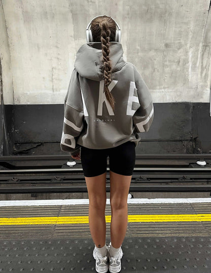 Isabel oversized hoodie - safari green