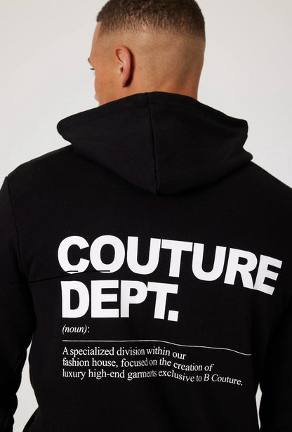 Osborne hoodie, T-shirt & short set - black and white