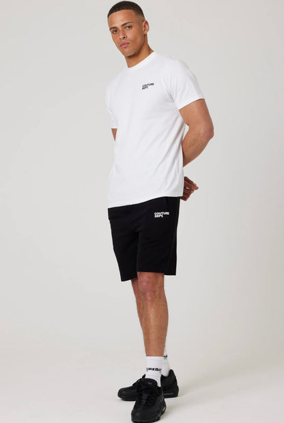 Osborne hoodie, T-shirt & short set - black and white